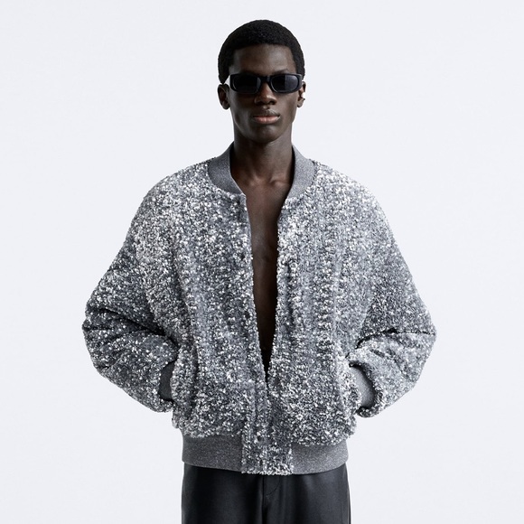 NWT ZARA SEQUIN Size L (runs a little oversized)